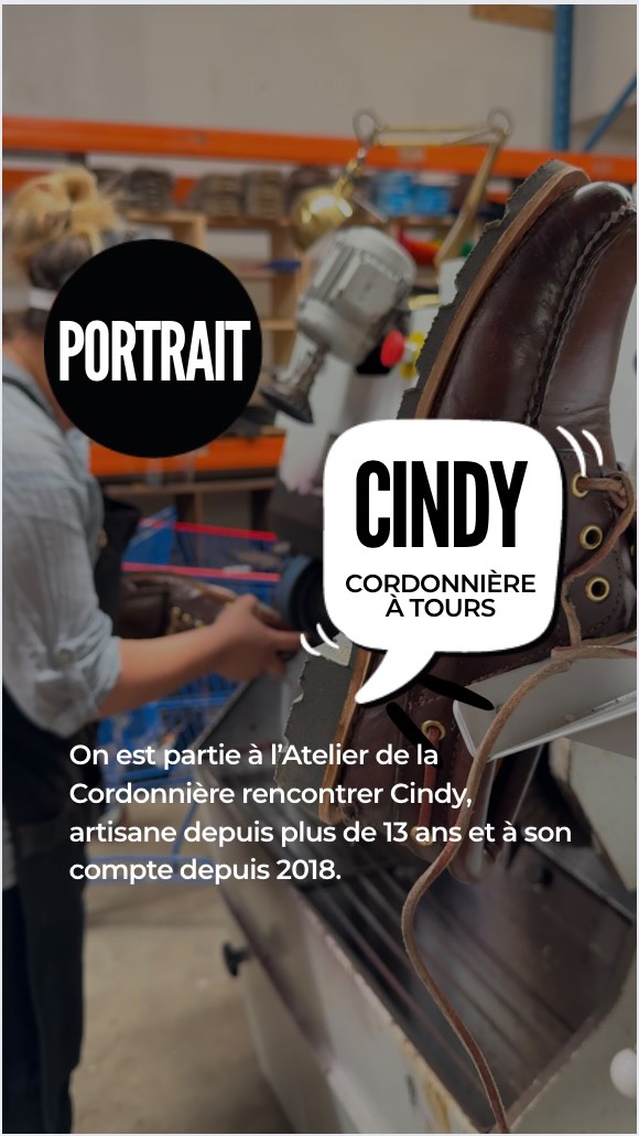 Aujourd’hui, je t’emmène chez Cindy, cordonnière, qui a...